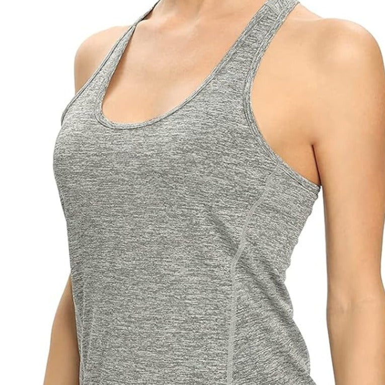 Workout Tank Tops for Women Racerback Athletic Tanks Running Exercise Gym Tank Top - 4 Packs
