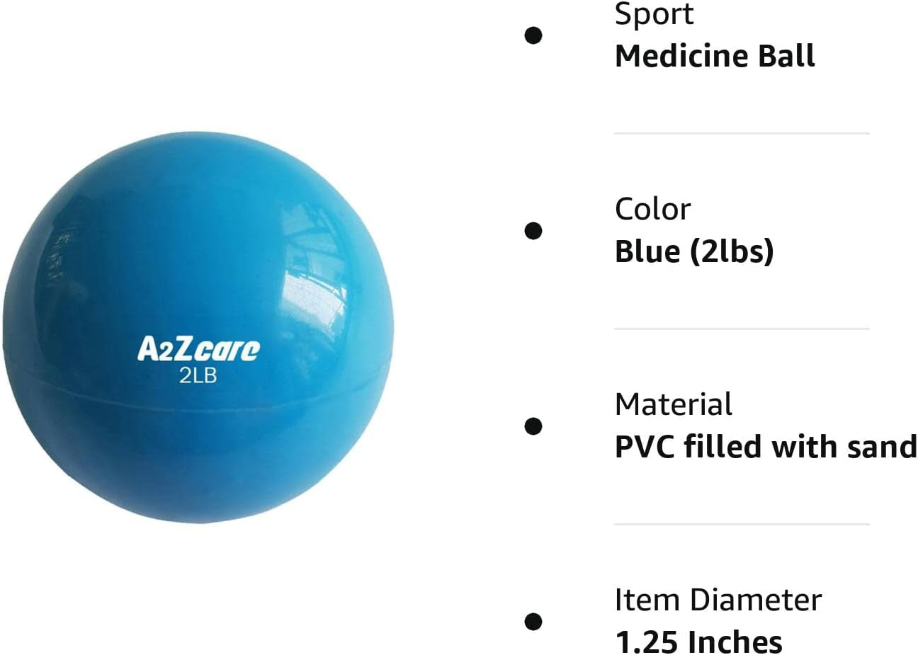 Toning Ball - Weighted Toning Exercise Ball - Soft Weighted Medicine Ball for Pilates, Yoga, Physical Therapy and Fitness