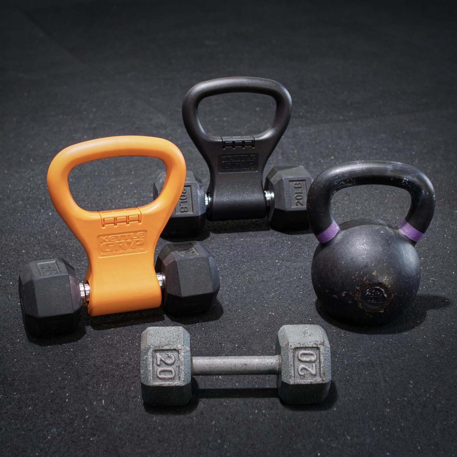 - the Original - as Seen on SHARK TANK! Converts Your Dumbbells into Kettlebells - Made in the USA - Dumbbell Grip Handle